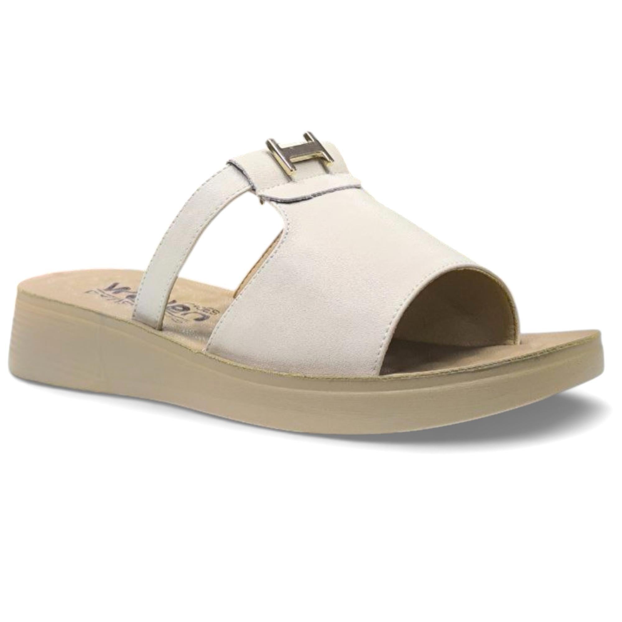 Шлепанцы женские летние Wollen р. 40 Бежевый (060222-40)