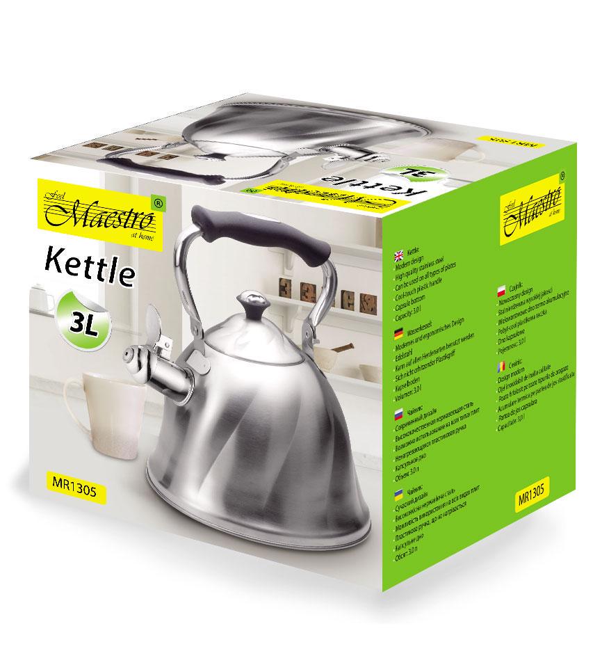 Чайник Maestro MR-1305 нержавеющая сталь 3 л - фото 3