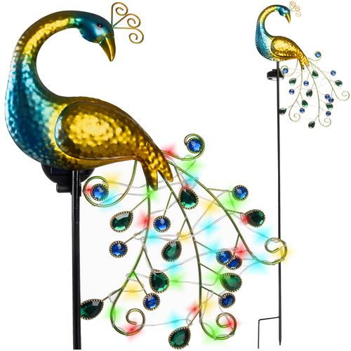 Светильник садовый Gardlov Павлин с 40 светодиодами на солнечной батарее с датчиком сумерек (25281) - фото 2 Светильник садовый Gardlov Павлин с 40 светодиодами на солнечной батарее с датчиком сумерек (25281) - фото 2