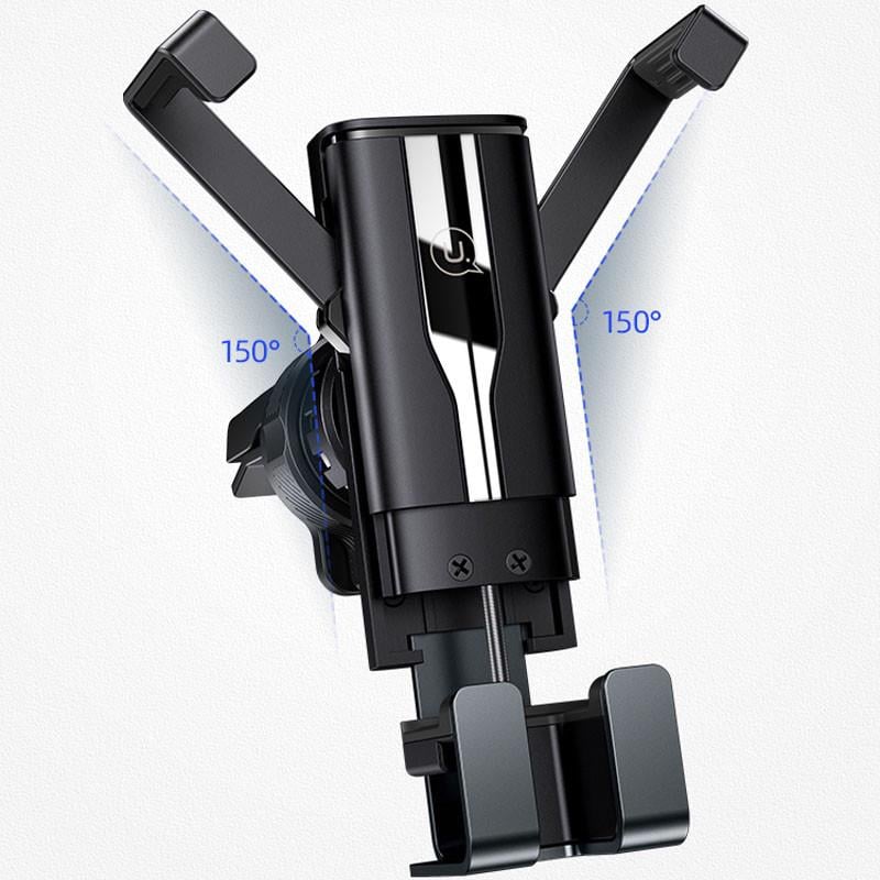 Автотримач USAMS US-ZJ058 Retractable Gravity Car Holder Black (00000039680_1) - фото 2