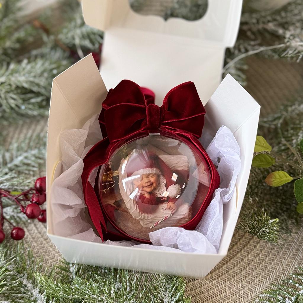 Шар новогодний с фото 10 см - фото 3 Шар новогодний с фото 10 см - фото 3