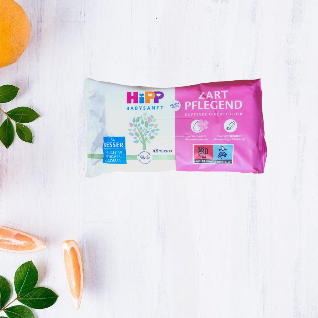 Вологі серветки дитячі HiPP Babysanft Zart Pflegend 48 шт.