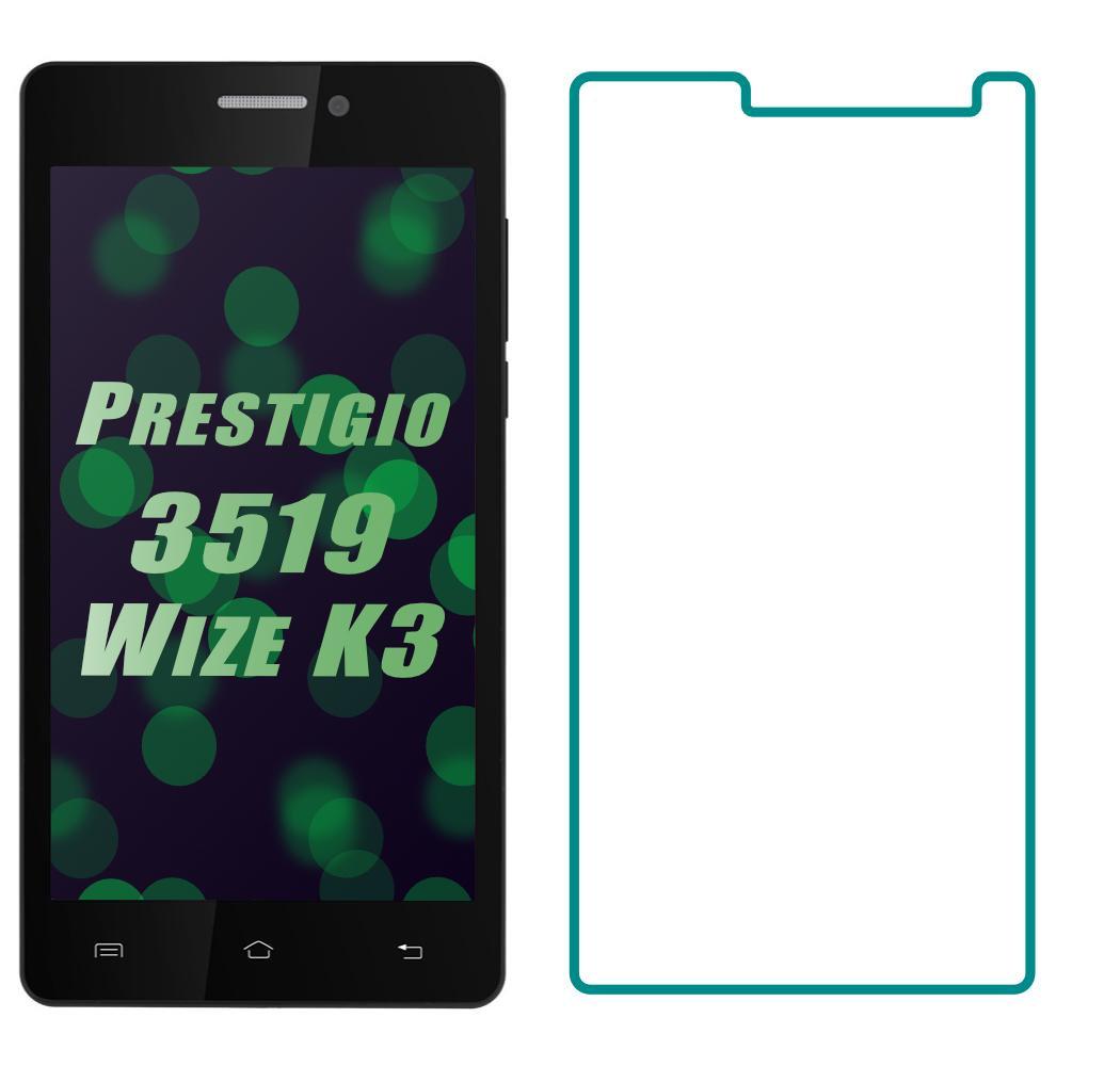 Защитное стекло Prestigio 3519 Wize K3 (Прозрачное 2.5 D 9H) (05365)