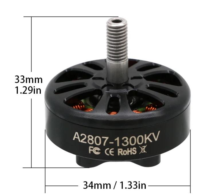 Двигун безщітковий для FPV 2807 1300KV - фото 6 Двигун безщітковий для FPV 2807 1300KV - фото 6
