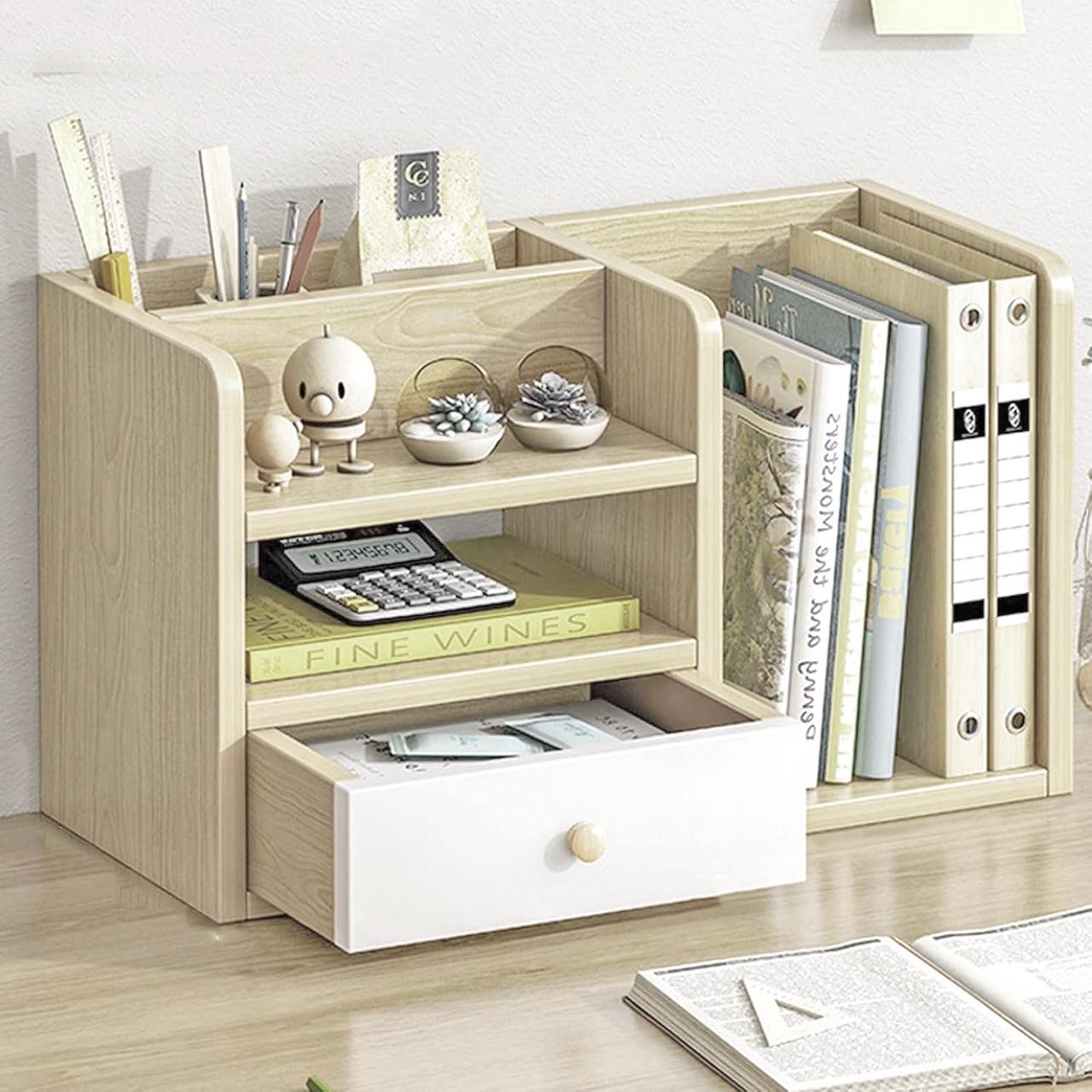 Полка книжная настольная из дерева Токалино Бланже (КПА-040701)