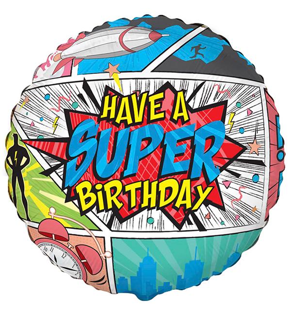 Повітряні кульки Super Birthday Іспанія 45 см (30042)