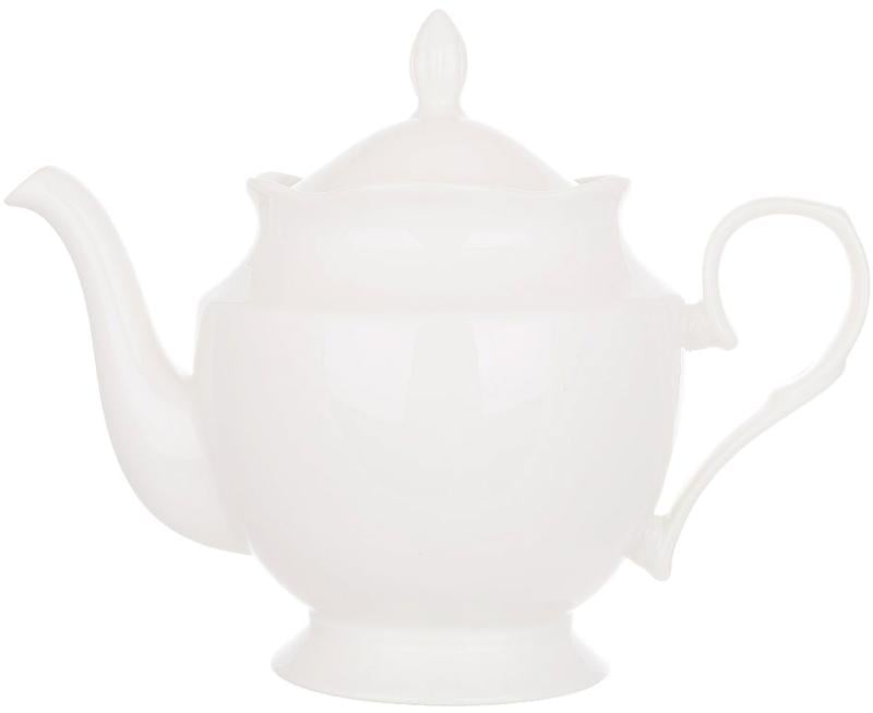 Чайник фарфоровый заварочный Harmony 1300 мл Белый