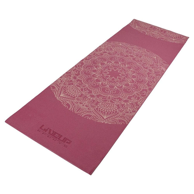 Йога-коврик PVC PRINTED YOGA MAT 173х61х0,6 см Фиолетовый (LS3231C-06r) - фото 2