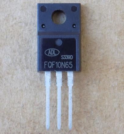 Транзистор FQF10N65 FQF10N65C для MDF10N65B/SVF10N65F/MDF10N65/HF10N65/ISA10N65A (35848)