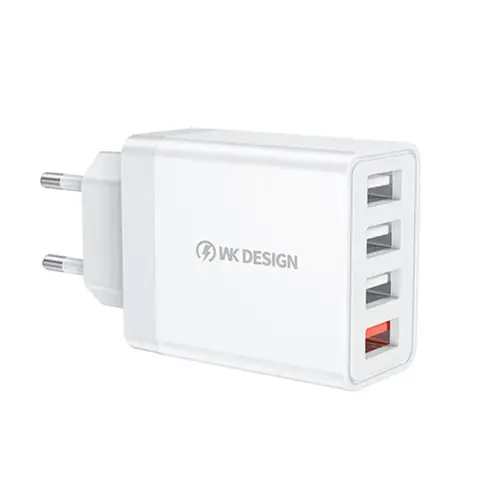 Зарядное устройство для WK WP-U125 QC3.0 33 W EU 4USB Белый (6941027616512)