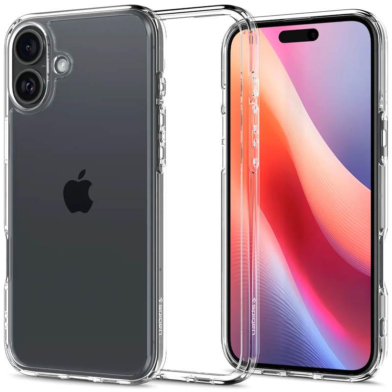 Противоударный чехол SGP Ultra Hybrid для Apple iPhone 16 (6.1") Прозрачный