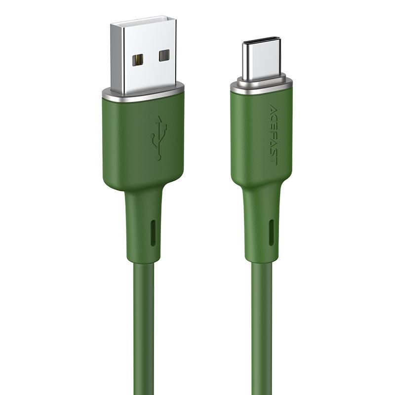 Кабель синхронизации Acefast C2-04 Type-C to USB 3.0A 1.2m Cable, Green Кабель синхронизации Acefast C2-04 Type-C to USB 3.0A 1.2m Cable, Green