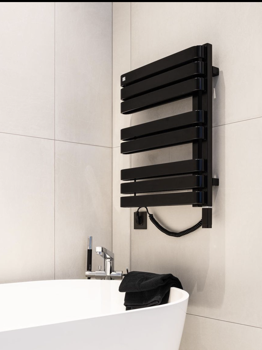 Полотенцесушитель электрический Terma Warp S ТЄН One 655x500 мм Black mat (217)