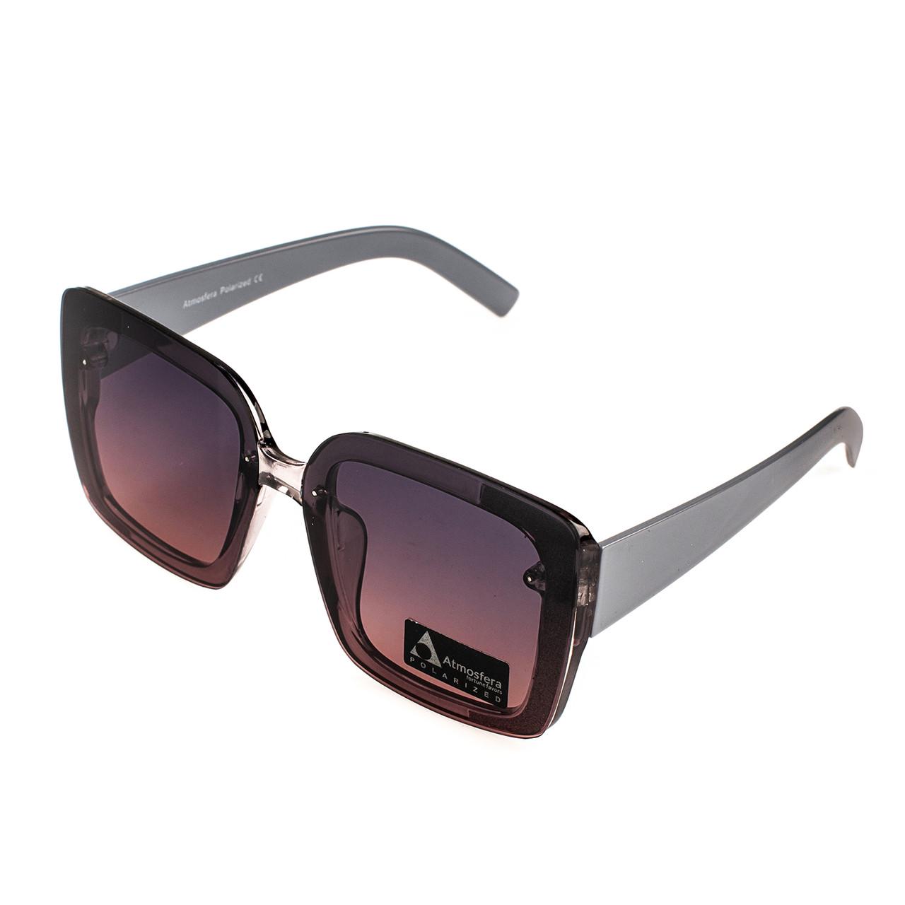 Очки солнцезащитные женские квадратные Polarized Серо-коричневые P05750.C5