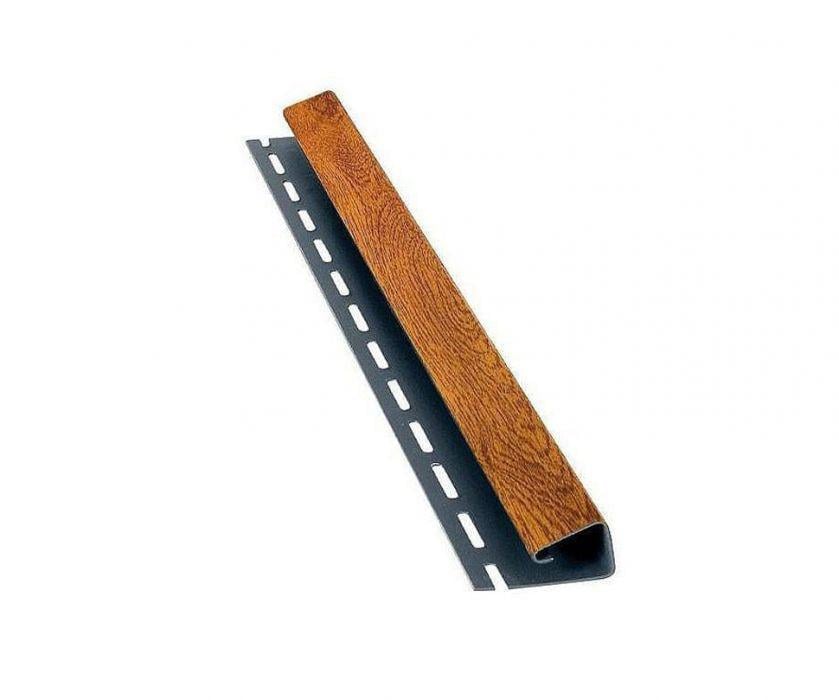 Планка J-trim для софита Budmat 3 м Дуб золотой