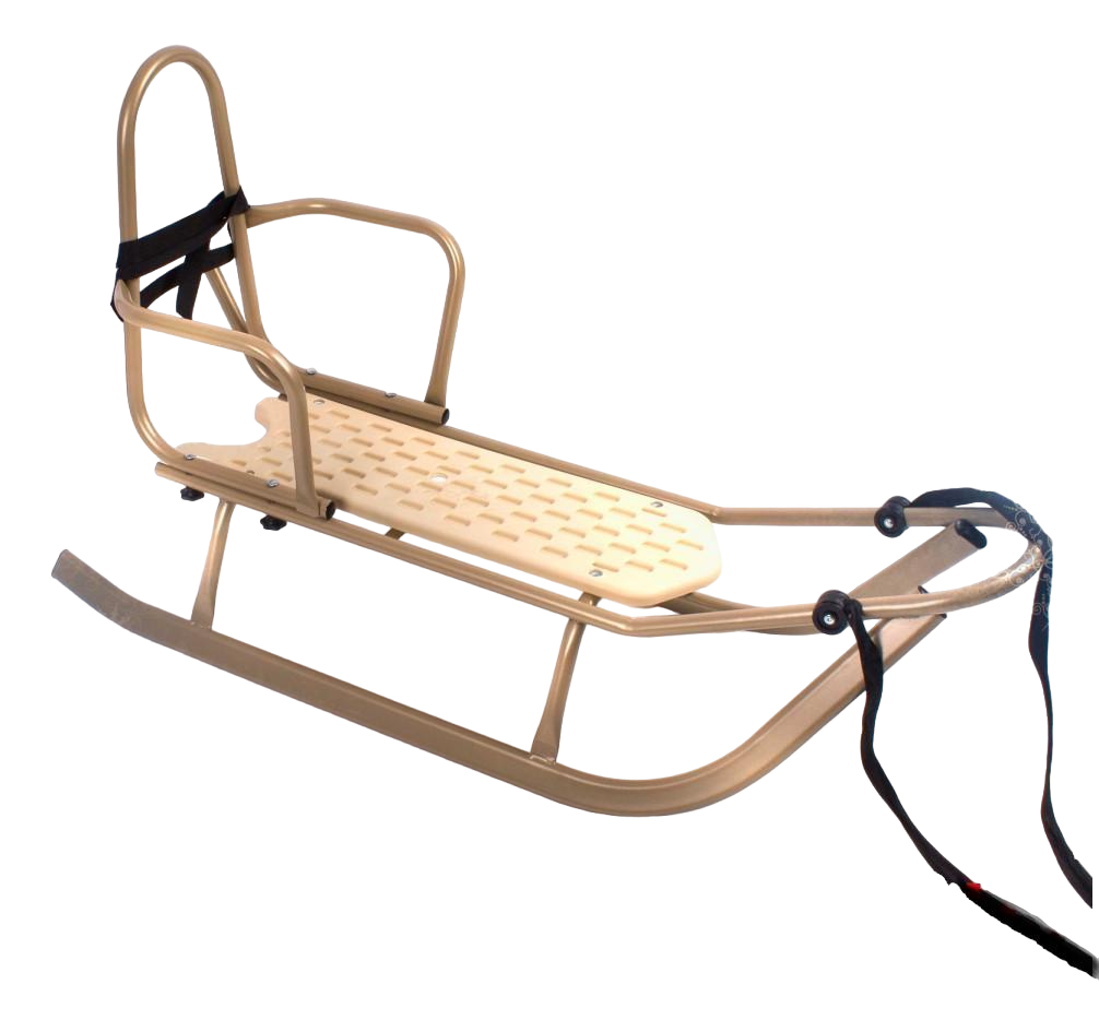 Санки Piccolino Adbor со спинкой Золотой