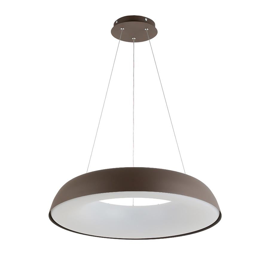 Люстра підвісна світлодіодна Levistella 797MD6018 580 CF LED з плафоном кільцем пультом та додатком Кавовий (2691309118)