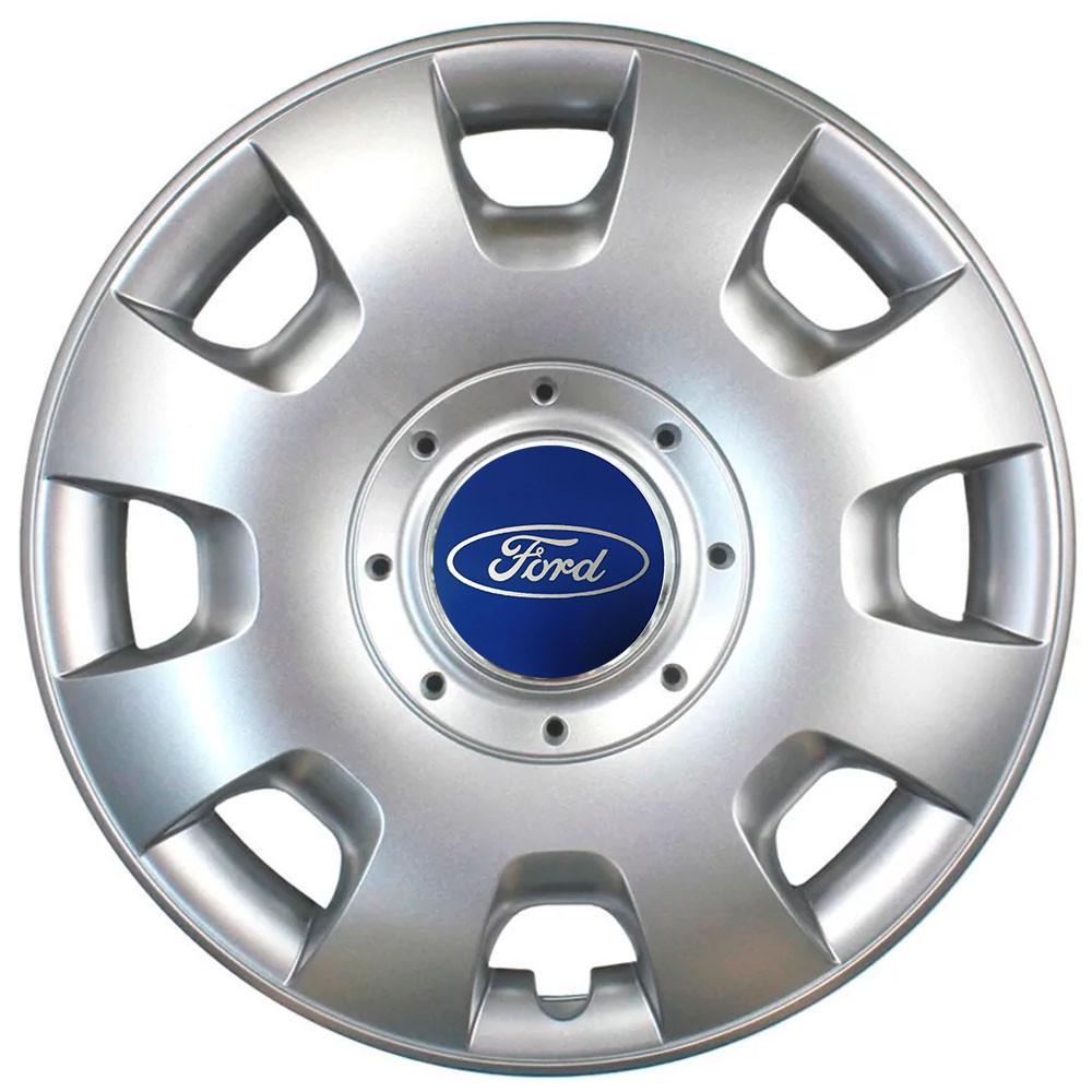 Колпаки SJS 209 с логотипом Ford 4 шт. R14 Серебряный (2654556649)
