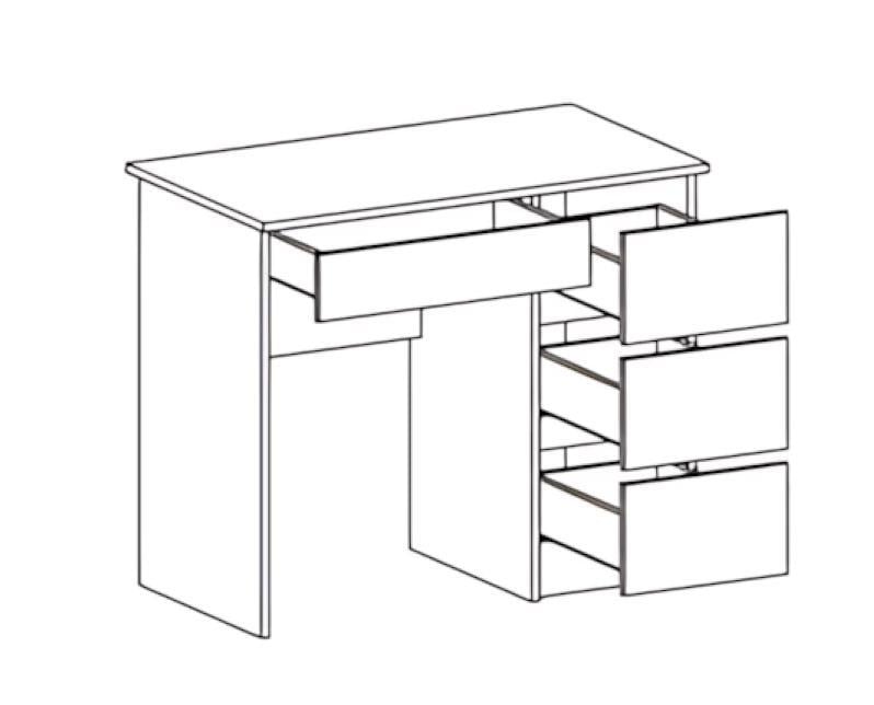 Трюмо Mebel Service Бруклін 90,2х50,2х76,6 см Дуб крафт золотий (27776520) - фото 2 Трюмо Mebel Service Бруклін 90,2х50,2х76,6 см Дуб крафт золотий (27776520) - фото 2