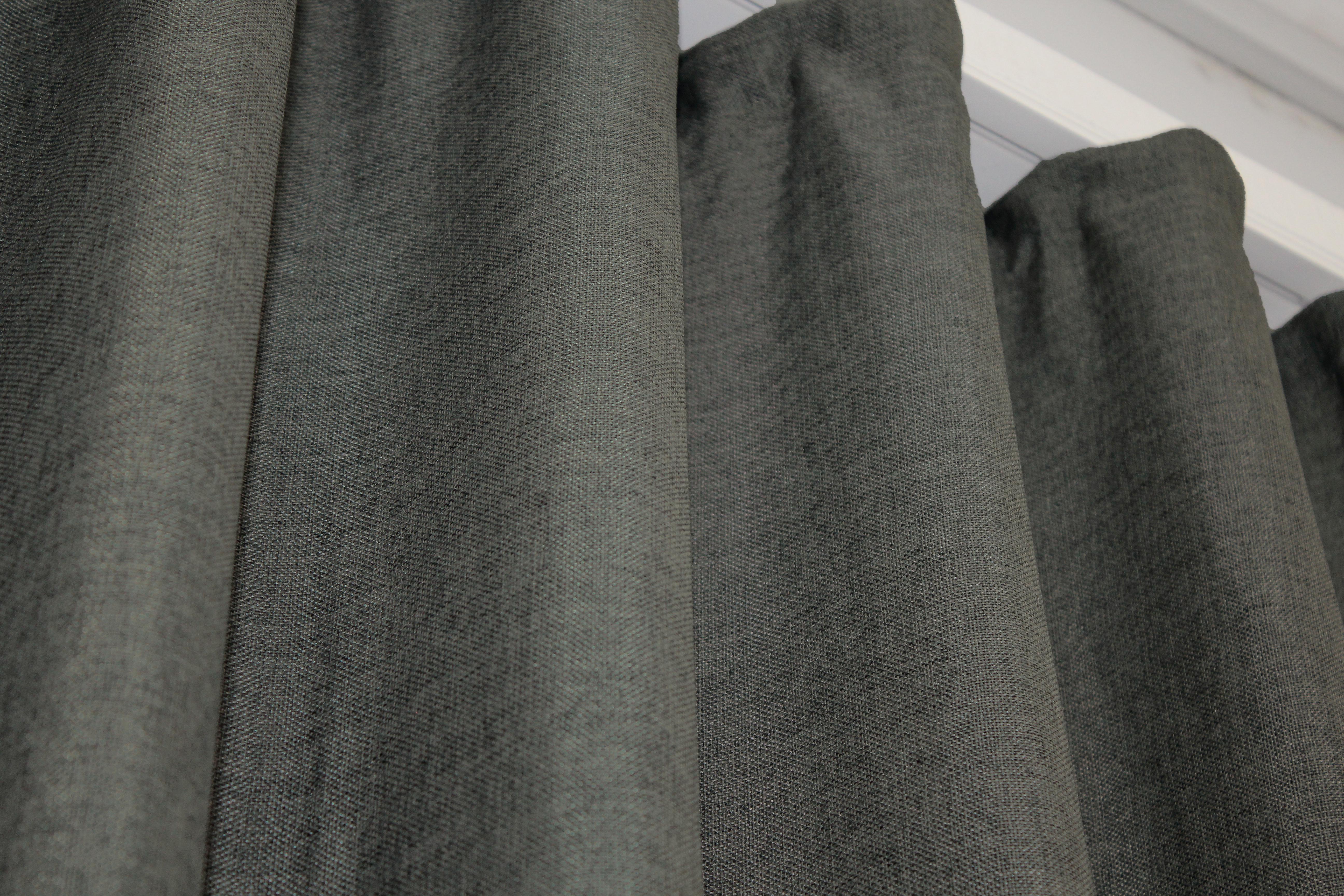 Комплект штор VR-Textil №1282ш лен/мешковина 100х275 см 2 шт. Серый (31-536) - фото 5 Комплект штор VR-Textil №1282ш лен/мешковина 100х275 см 2 шт. Серый (31-536) - фото 5