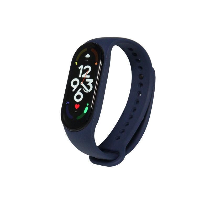 Ремінець для смарт-браслетів Xiaomi Mi Smart Band 7/6/5 сіліконовий Темно-Синій (1342P) Ремінець для смарт-браслетів Xiaomi Mi Smart Band 7/6/5 сіліконовий Темно-Синій (1342P)