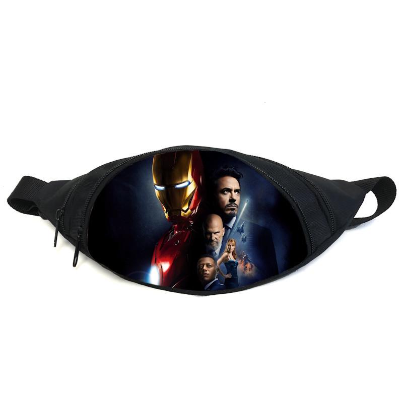 Поясная сумка-бананка Cappuccino Toys Железный человек GB-Ironman 08 Черный (2399979981)