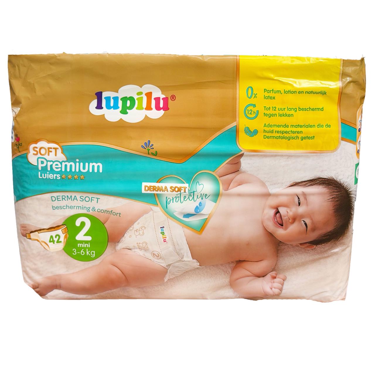 Підгузки дитячі Lupilu Soft 2 Mini 3-6 кг 42 шт. (id_14876)