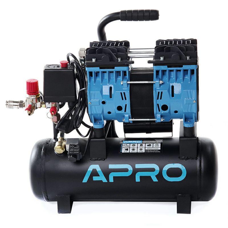 Компресор безмасляний двоциліндровий OFE-9 0,6кВт 152 л/хв 8бар 9 л (26318095)