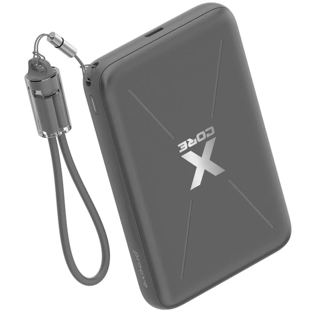 Зовнішній акумулятор тонкий з бездротовою зарядкою Proove X-Core 22,5W 10000mAh Gray (PNXC22010003) Зовнішній акумулятор тонкий з бездротовою зарядкою Proove X-Core 22,5W 10000mAh Gray (PNXC22010003)