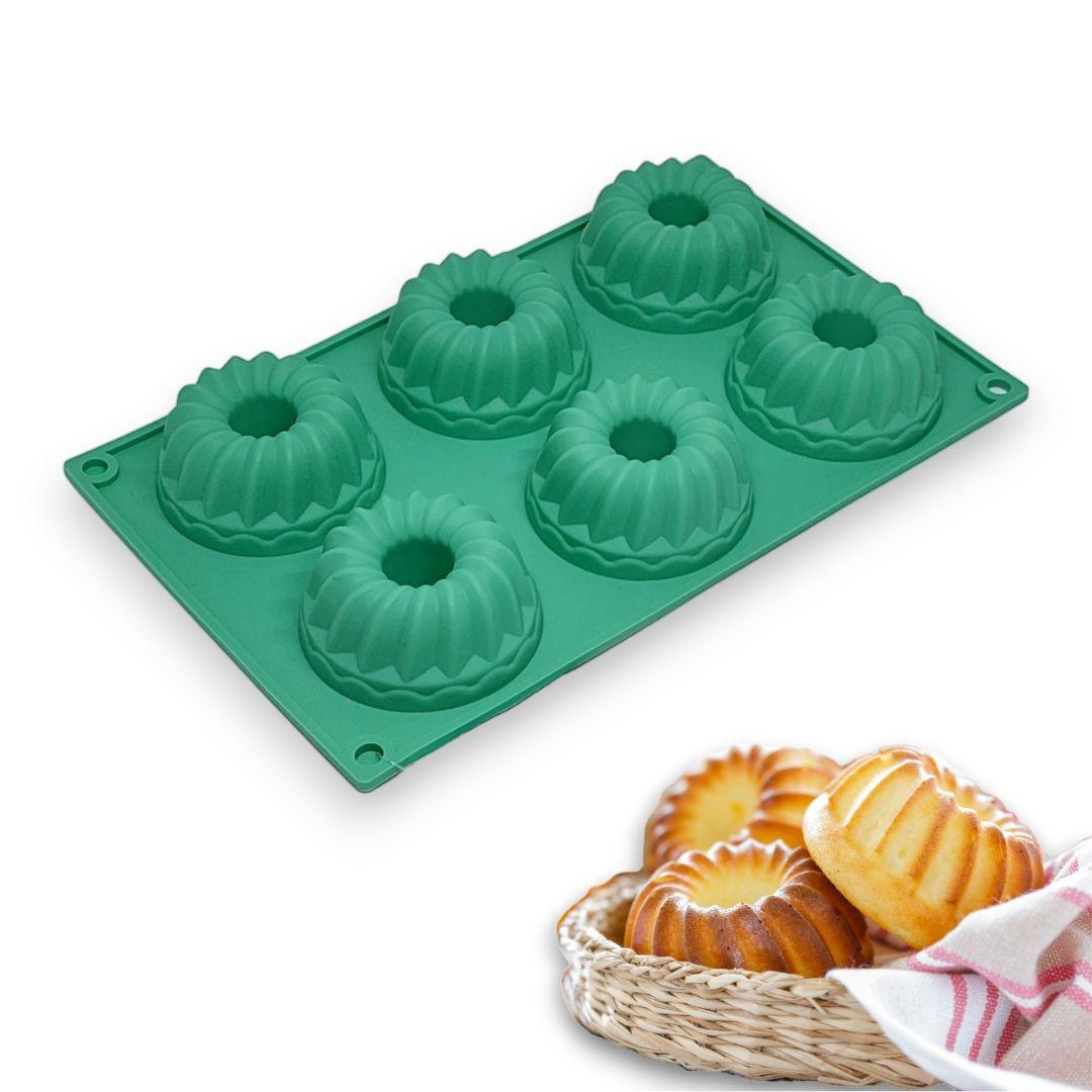 Форма для маффинов с втулкой Profsil 6в1 силиконовая Мятный (204701-мят) - фото 2 Форма для маффинов с втулкой Profsil 6в1 силиконовая Мятный (204701-мят) - фото 2