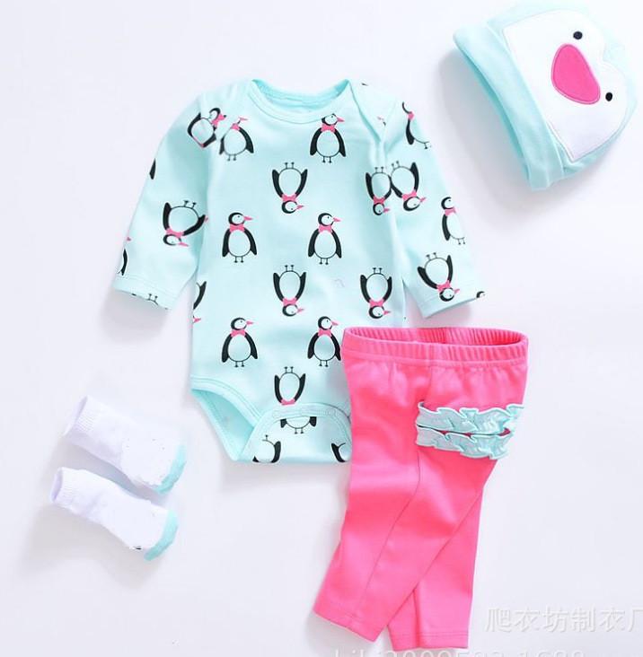 Одяг для ляльки Реборн 55-57 см з 4 предметів (2039056903)