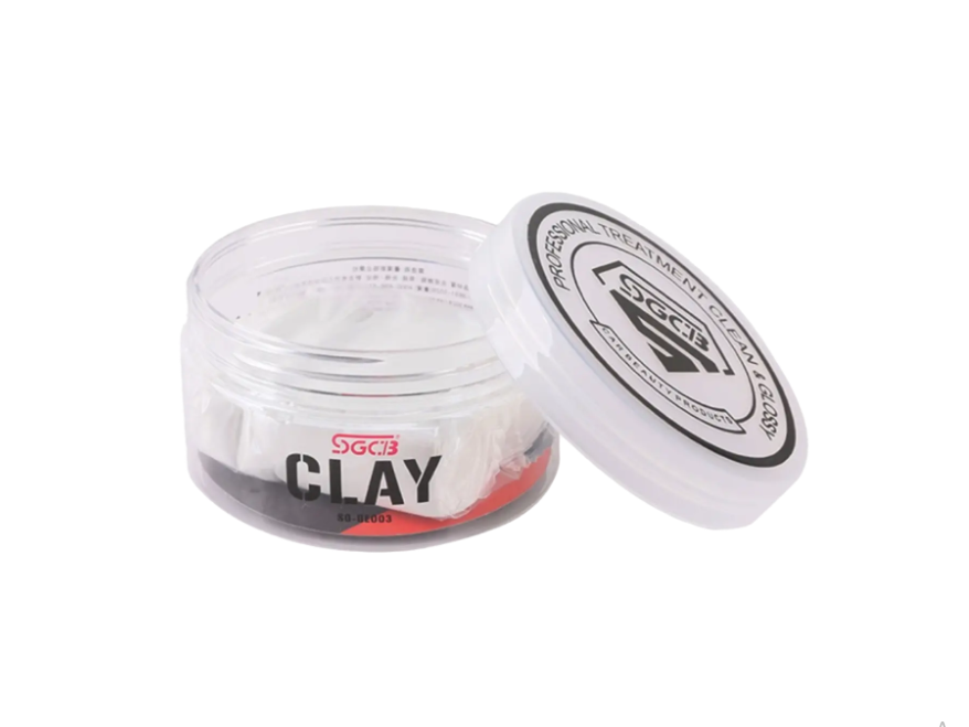 Глина мягкая SGCB Clay Bar синтетическая для очистки въевшихся загрязнений White