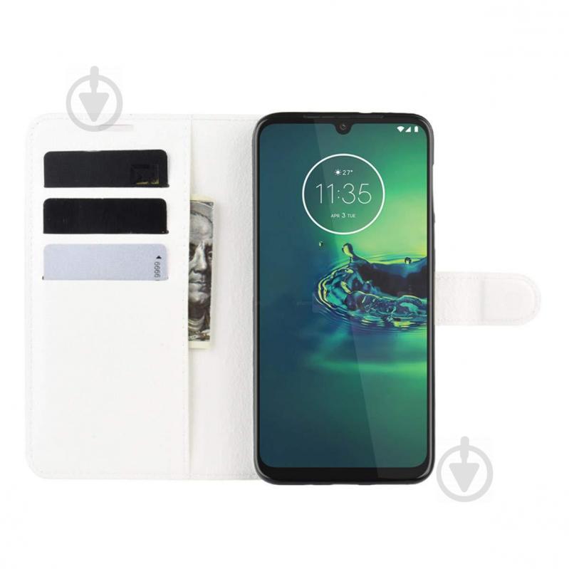 Чохол-книжка Litchie Wallet до Motorola Moto G8 Plus White (hub_HABB48646) - фото 4