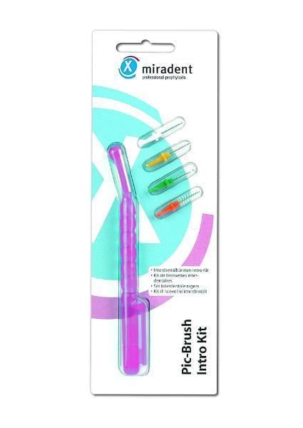 Держатель для ершиков Miradent Pic Brush IntroKit и 4 ершики (348)
