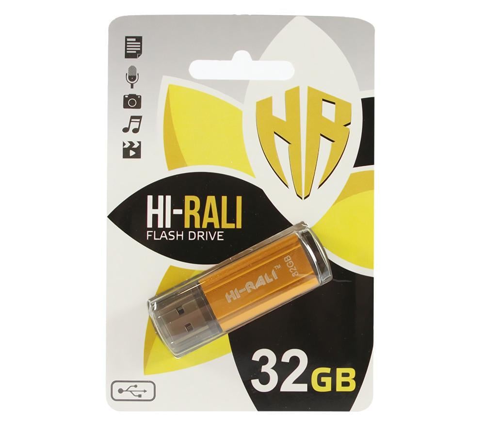 Флеш-накопитель Hi-Rali Stark 32 Gb Gold (1640250278)