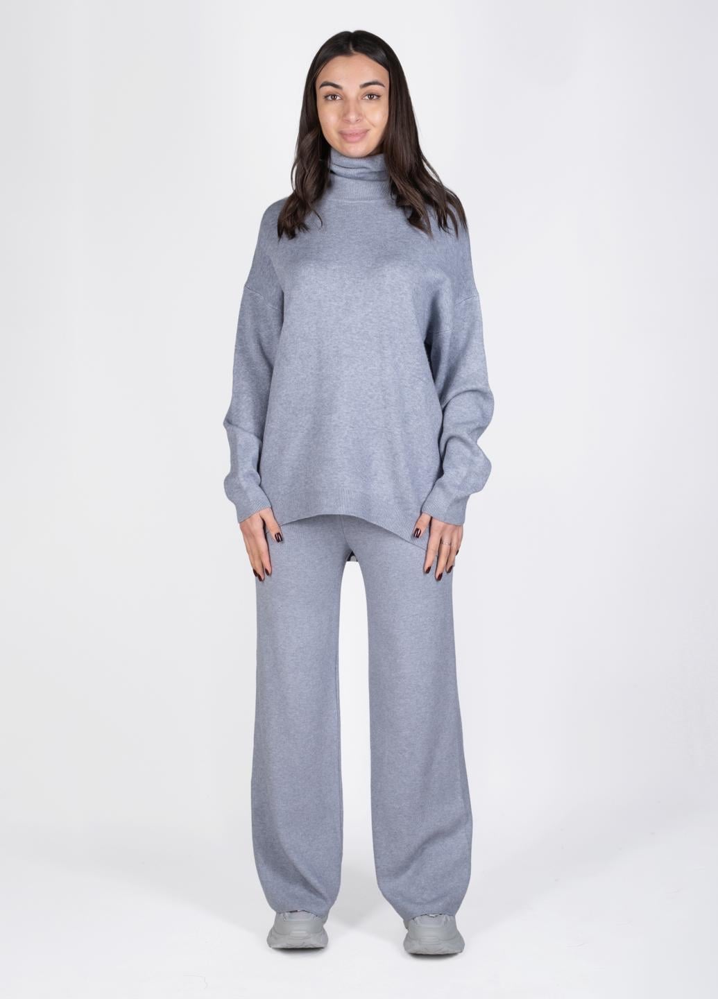 Прогулочный костюм женский Fashion 344965 One Size Серый