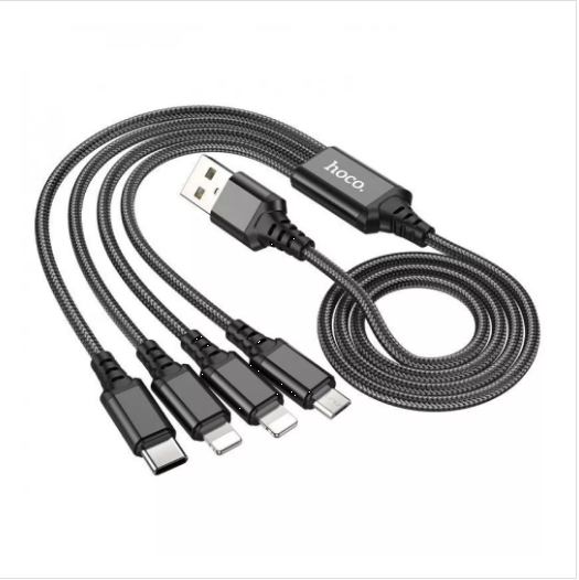 Кабель Hoco X76 Super charging USB 1 м Black (559916)