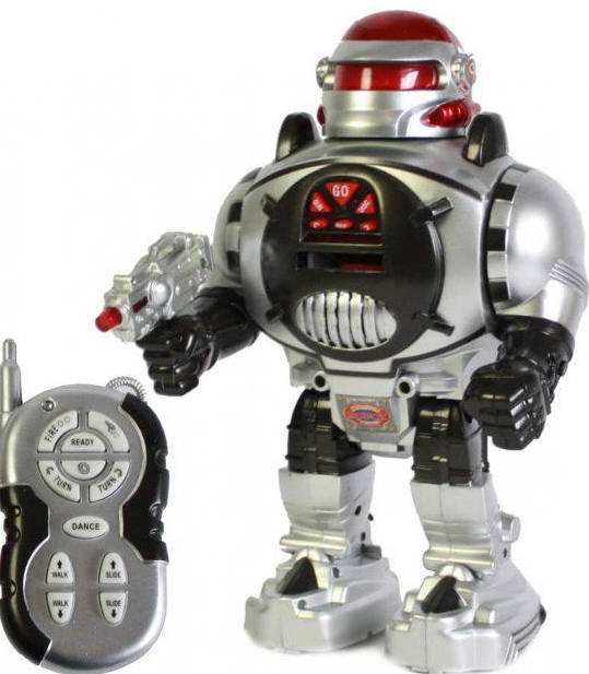 Робот Галактик стреляет дисками на радиоуправлении