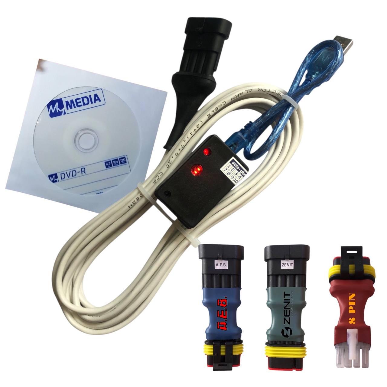 Кабель ГБО для настройки и диагностики ГБО Stag AEB Zenit и 8-контактный универсальный для 99% ГБО 4 поколения на чипе FTDI (2546660239)