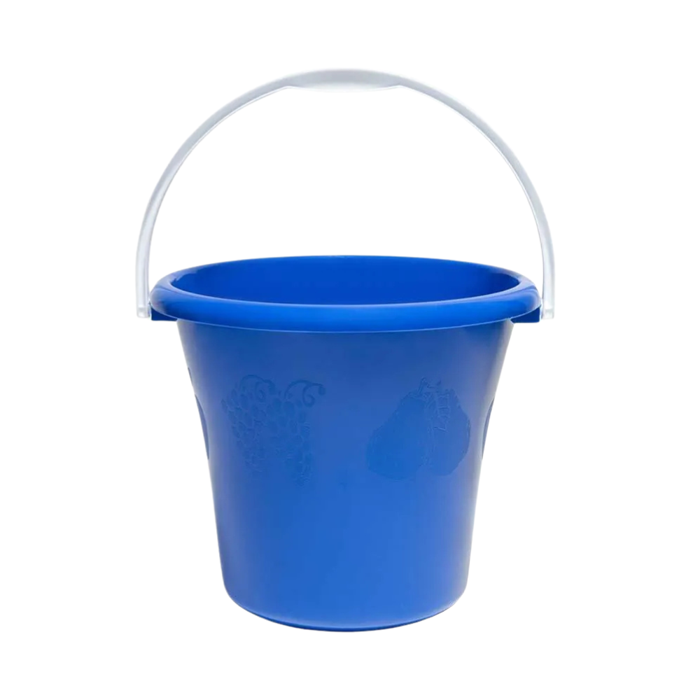 Ведро пластмассовое SoloPlast 6 л с белой ручкой Синий (2545306482)
