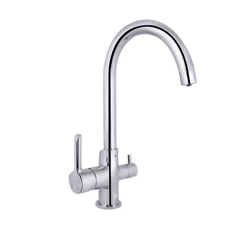 Смеситель для кухни Q-tap Grand с подключением для питьевой воды Chrome (QTVGRA362CRM45667)