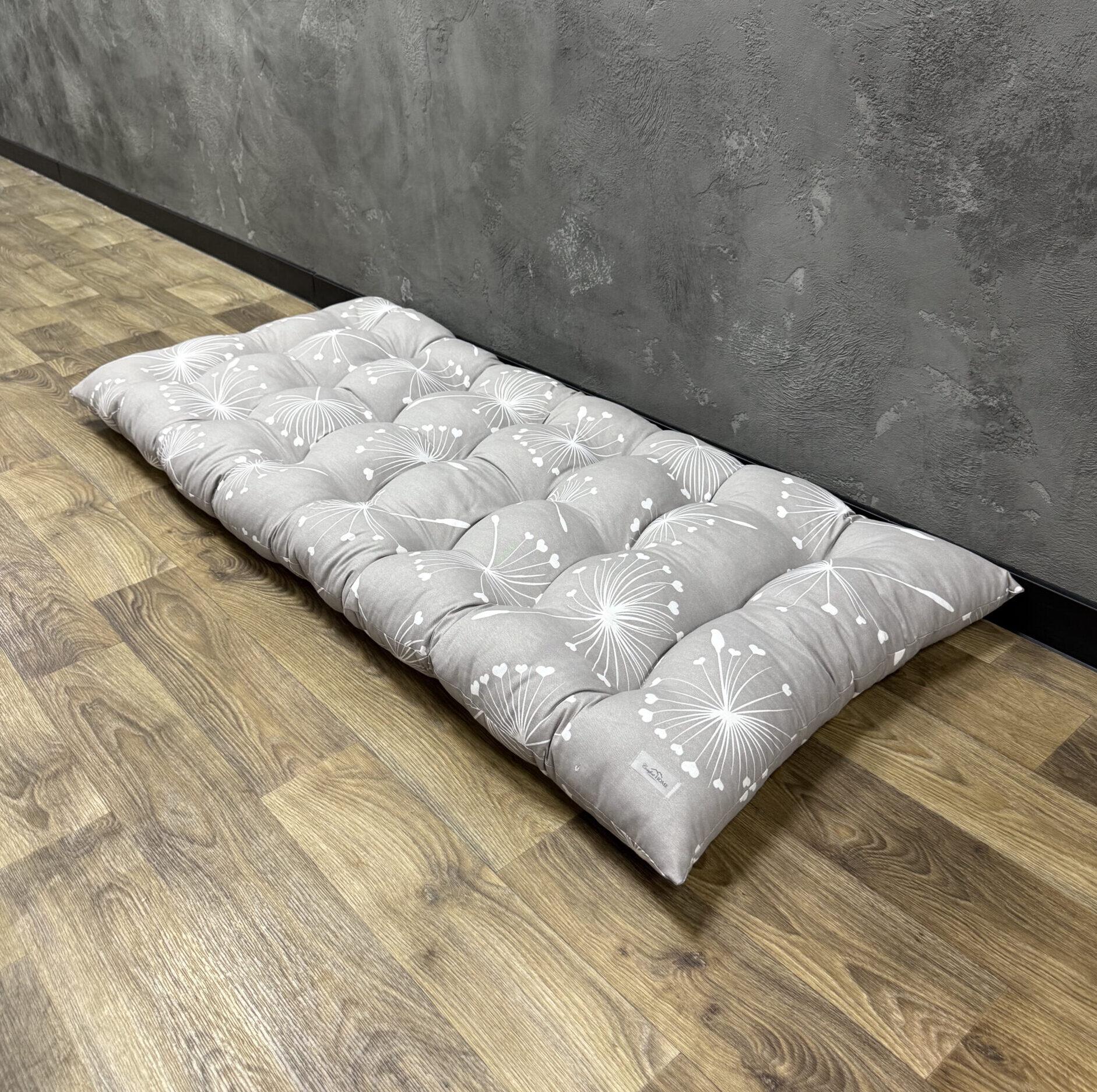 Подушка Comfort Home Dandelion на подоконник/каркасы/поддоны/садовая мебель панама 150х50 см