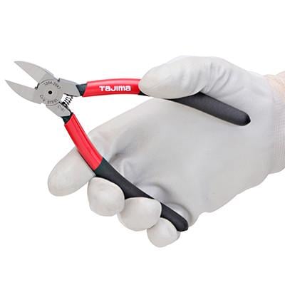 Кусачки-бокорезы Tajima Premium CrV для пластика плоские губки 125 мм (1204-2046) - фото 2