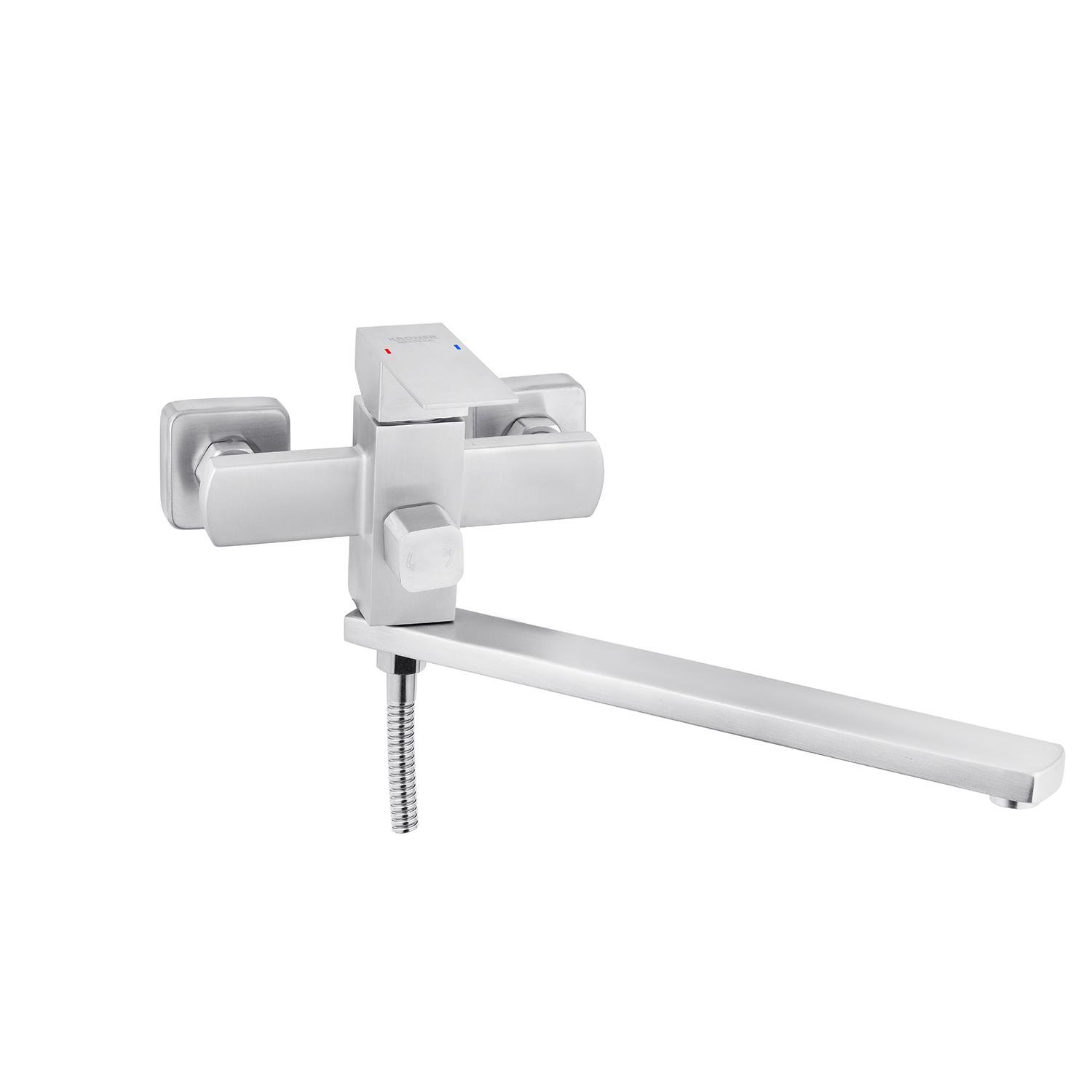 Смеситель-кран для ванной Kroner KRP Edelstahl Kubus ESG070 (KR23011Y) - фото 3