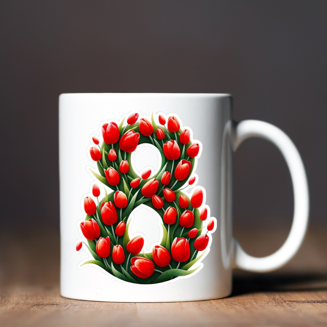 Чашка керамічна глянцева 8 березня 330 мл Білий (001501)