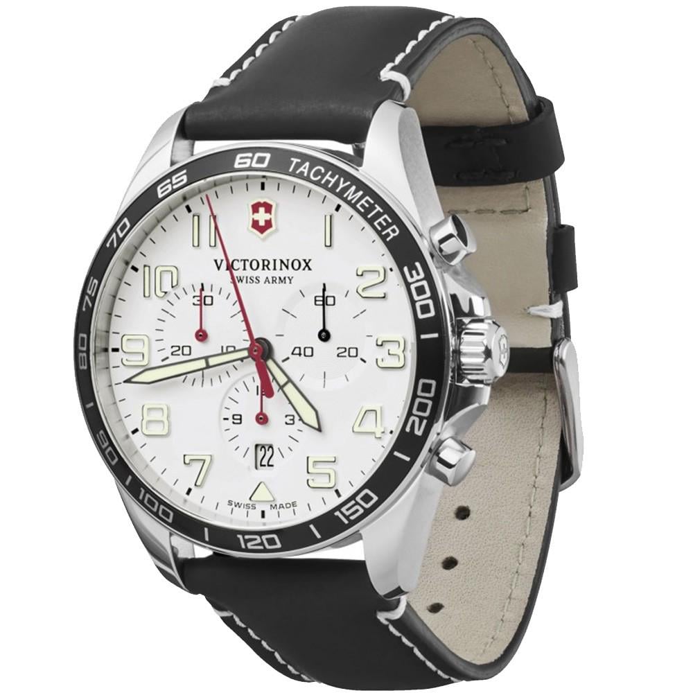 Наручний годинник чоловічий Victorinox Swiss Army Fieldforce Chrono кварцевий Silver (V241853) - фото 2