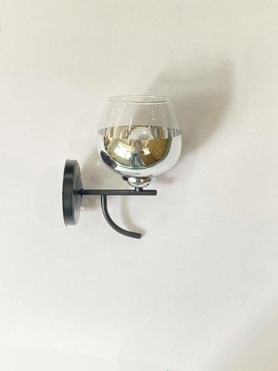 Бра настінне Valeso B-6978A/1 60W Чорний/Хром (28686916) - фото 2 Бра настінне Valeso B-6978A/1 60W Чорний/Хром (28686916) - фото 2