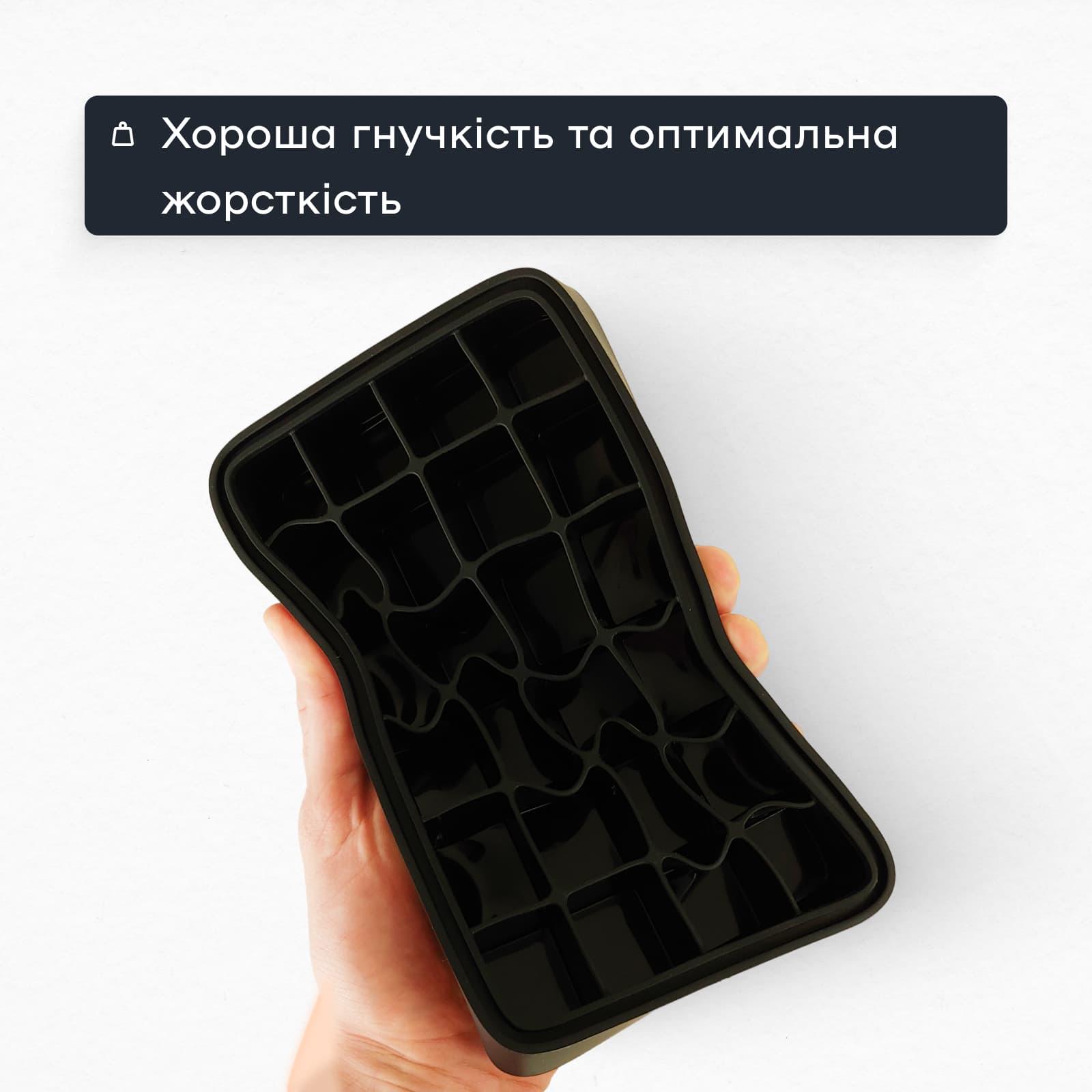 Форма для льда с крышкой Olin&Olin 24 кубика Черный (6732-M-24-Black) - фото 8 Форма для льда с крышкой Olin&Olin 24 кубика Черный (6732-M-24-Black) - фото 8