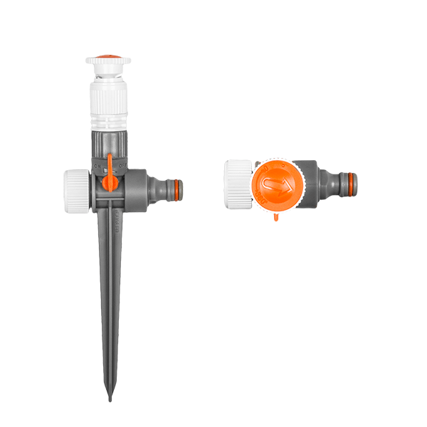 Зрошувач регульований Bradas WHITE LINE 0-360 ° з краном на кілочку (WL-Z08) - фото 2 Зрошувач регульований Bradas WHITE LINE 0-360 ° з краном на кілочку (WL-Z08) - фото 2