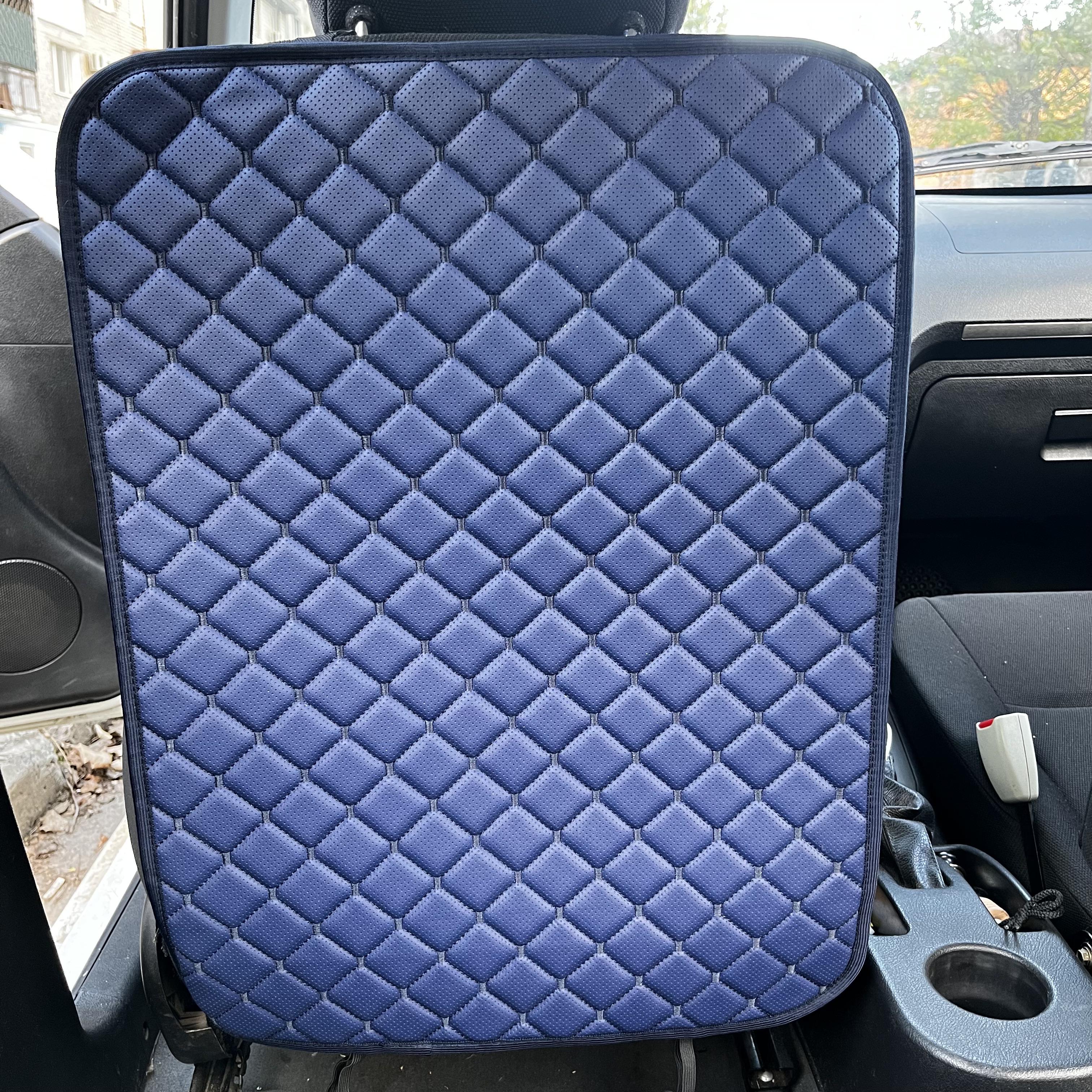 Накидка захисна на спинку переднього сидіння автомобіля з екошкіри 60x45 см Синій (29882947)